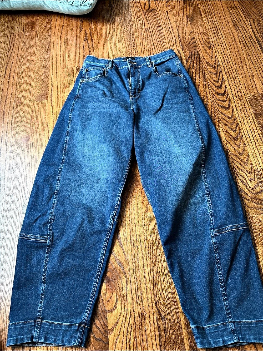 Ruti barrel leg Jeans Blue Waist 1